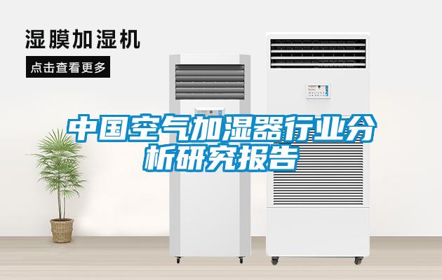 中國空氣加濕器行業(yè)分析研究報告