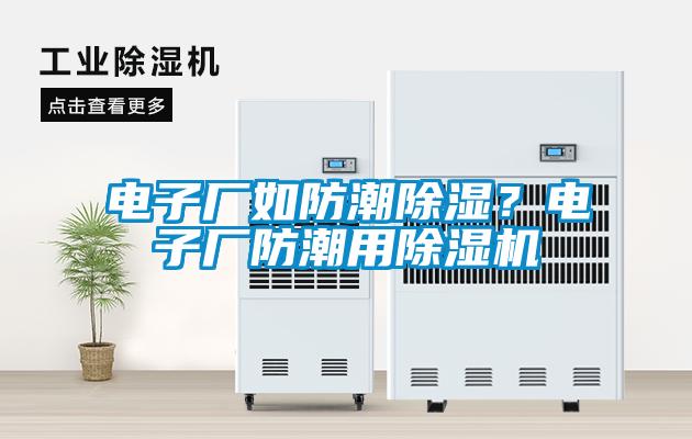 電子廠如防潮除濕？電子廠防潮用除濕機(jī)