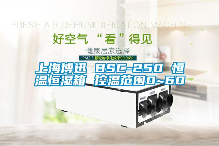 上海博迅 BSC-250 恒溫恒濕箱 控溫范圍0~60℃