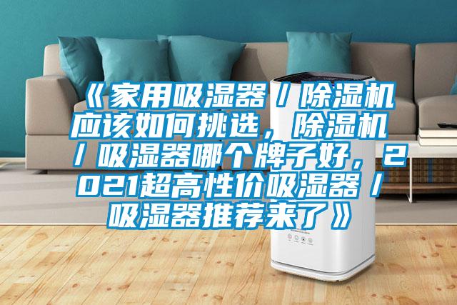 《家用吸濕器／除濕機(jī)應(yīng)該如何挑選，除濕機(jī)／吸濕器哪個(gè)牌子好，2021超高性價(jià)吸濕器／吸濕器推薦來(lái)了》