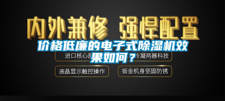 價(jià)格低廉的電子式除濕機(jī)效果如何？