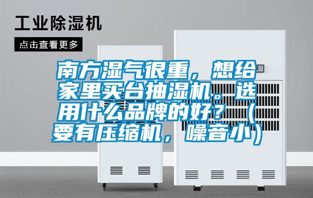 南方濕氣很重，想給家里買臺抽濕機。選用什么品牌的好？（要有壓縮機，噪音小）