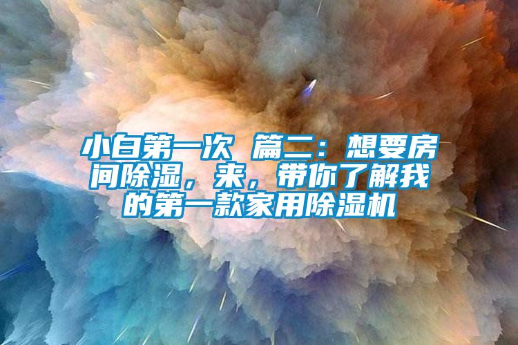 小白第一次 篇二：想要房間除濕，來(lái)，帶你了解我的第一款家用除濕機(jī)