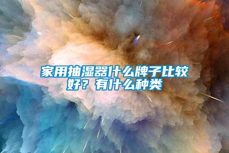 家用抽濕器什么牌子比較好？有什么種類