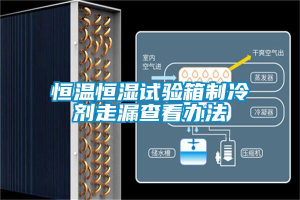 恒溫恒濕試驗(yàn)箱制冷劑走漏查看辦法