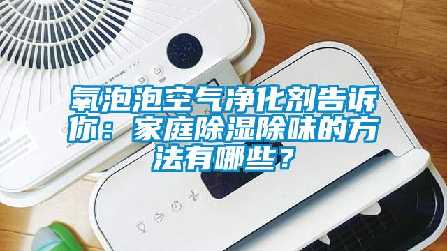 氧泡泡空氣凈化劑告訴你：家庭除濕除味的方法有哪些？