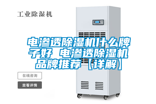 電滲透除濕機(jī)什么牌子好 電滲透除濕機(jī)品牌推薦【詳解】