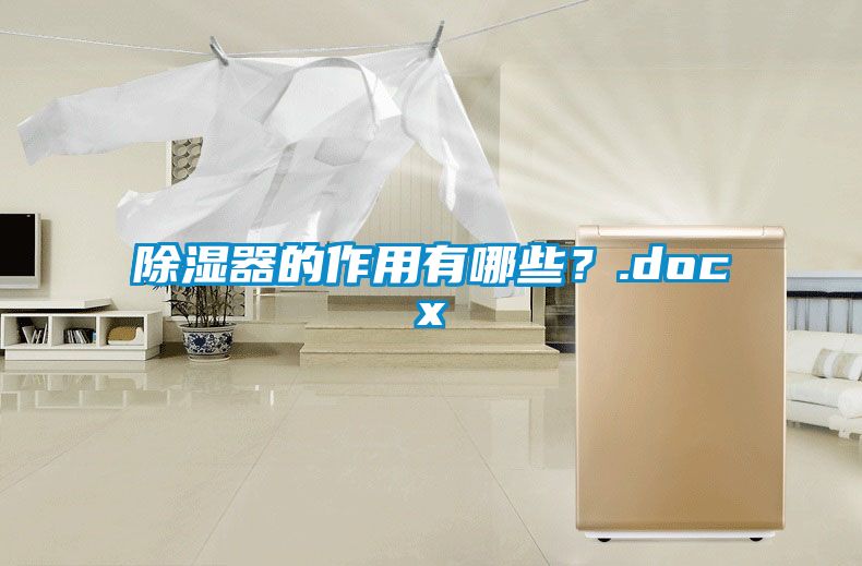 除濕器的作用有哪些？.docx