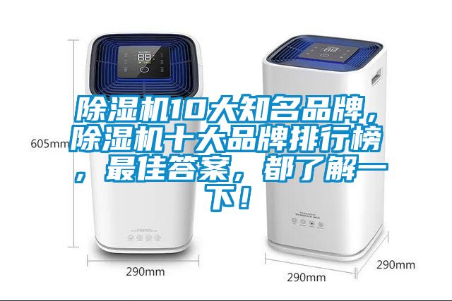 除濕機10大知名品牌，除濕機十大品牌排行榜，最佳答案，都了解一下！