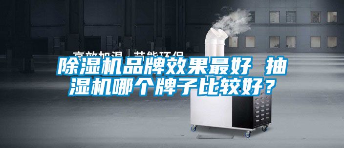 除濕機品牌效果最好 抽濕機哪個牌子比較好？