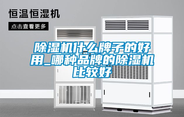 除濕機什么牌子的好用_哪種品牌的除濕機比較好